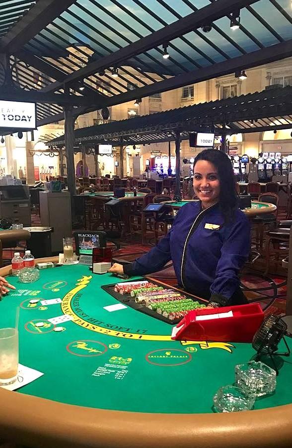 Congrats to Gabriela who learned Blackjack and Mini-Baccarat here at Casino Game School and is already employed at Paris Las Vegas. Gabriela came from Cuba just 5 months ago and quickly became the total package, with attitude, beauty, personality and the skills necessary to become a dealer in Las Vegas