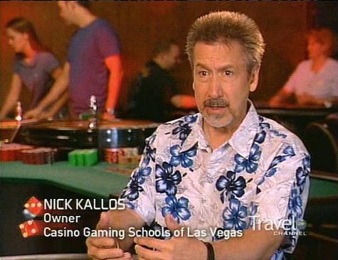 Nick Kallos, owner of Casino Gaming School, teaches dealers procedures that help prevent cheating by players.