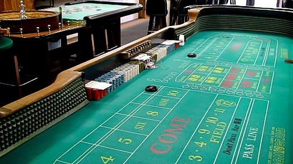 Craps table