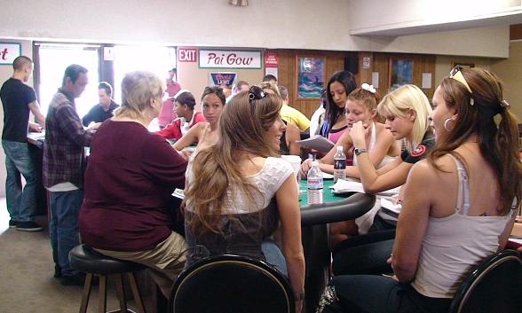 Students at Casino Gaming School