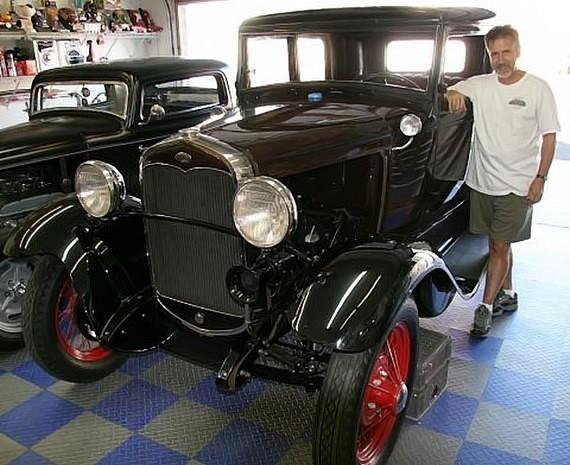 Here's Nick with his 1930 Ford Victoria.