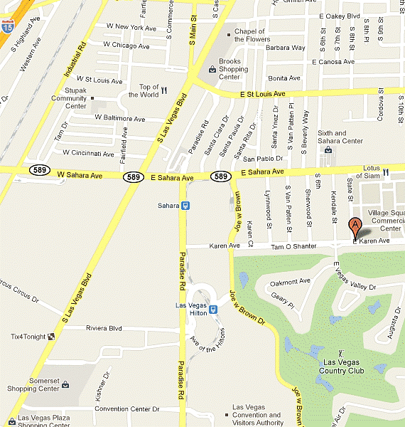 Map to Casino Gaming School Map to Casino Gaming School