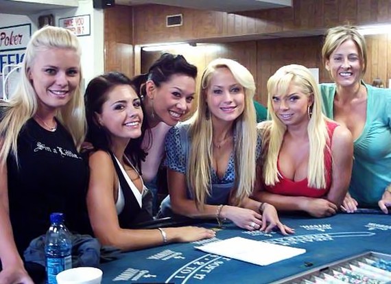 Playboy Bunnies Learn to Deal Blackjack